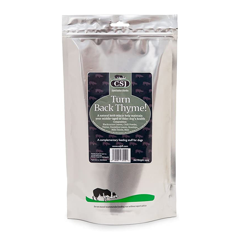 CSJ - 'Turn Back Thyme!' - for Older Dogs