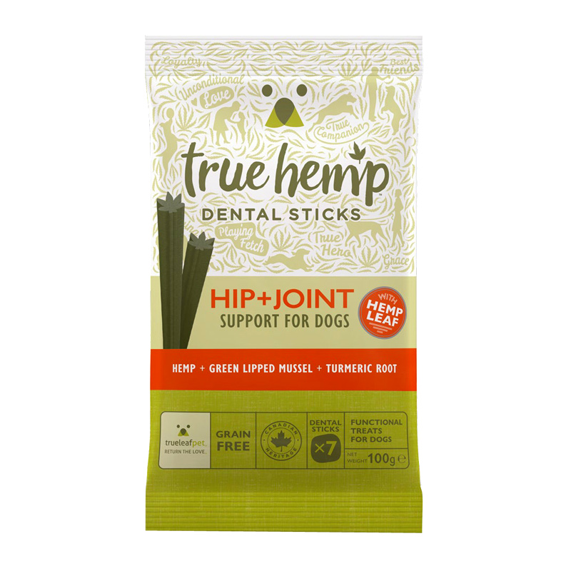 True Hemp Hip & Joint Support Dental Sticks for Dogs